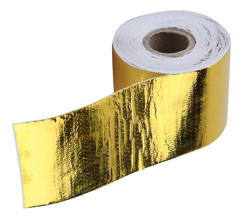 Heat Shield Wrap, 1 Rollo De Papel De Aluminio Dorado Para A