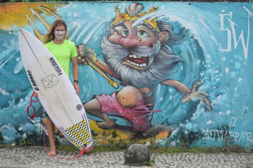 Imagen 4 de 8 de Protector Bloqueador Solar Poseidon Surf Wave Kite Running