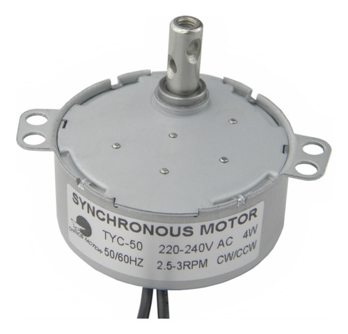 Motor De Engranaje Síncrono Tyc-50 220 V Ac 2.5-3 Rpm Cw/ccw