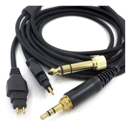 Cable De Audio Para Auriculares Zs0204 Negro Para Sennheiser