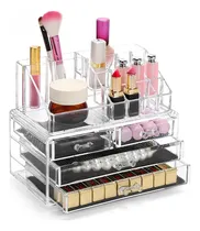 Comprar Joyero Porta Maquillaje Acrílico 3 Niveles Porta Joyas 
