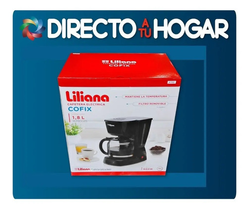 Cafetera Liliana Cofix 1.8l Filtro Lavable 900w Ac960 Envios | Cuotas sin  interés