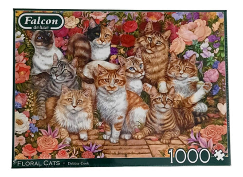 Puzzle Falcon X 1000 Piezas Floral Cats - 11246