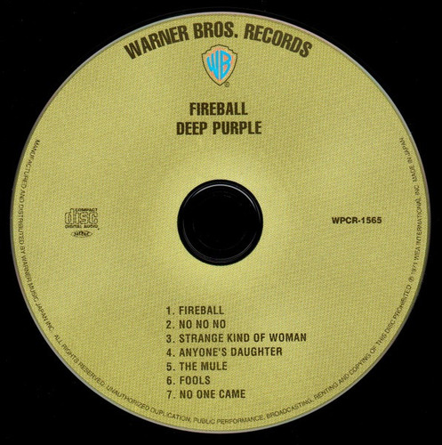 Deep Purple Fireball Japan Mini Lp Cd Remasterizado (Usado)