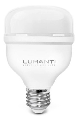 Lâmpada Led Bulbo 20w E27 3000k Bivolt Alta Potencia Lumanti Luz Branco-quente 110V/220V