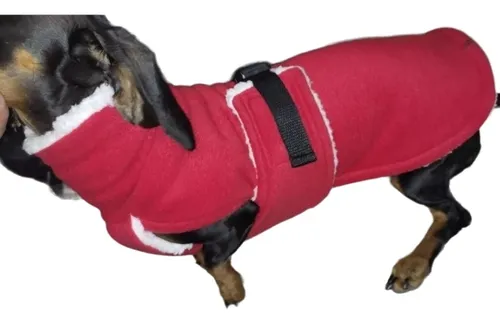 Capa Para Perros Salchichas En Polar Forrado En Sherpa!!
