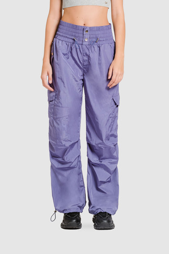 Pantalon Parachute Lettu - Lila