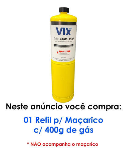 Imagem 3 de 5 de Refil Turbo Toch Gás Map Pro P/ Maçarico Portatil Promoção