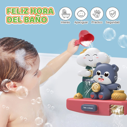 Juguetes Juego De Oso Acuático Baño Para Bebé Juego De 3pz