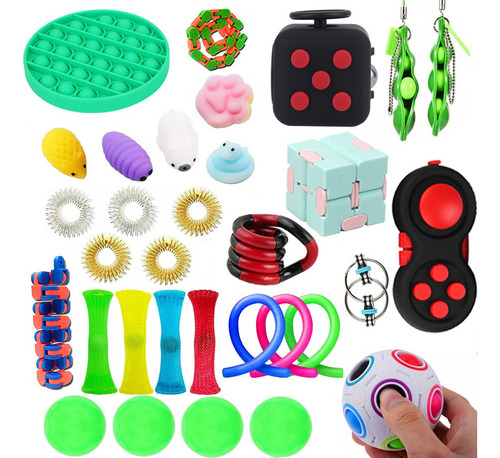 Sensory Fidget Toys, Paquete De 32 Juguetes For Aliviar El