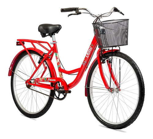 Bicicleta urbana Olmo Primavera 265 frenos v-brakes color rojo vincent  