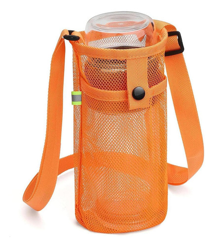 2 Portabotellas De Agua, Botella De Agua, Malla, Naranja