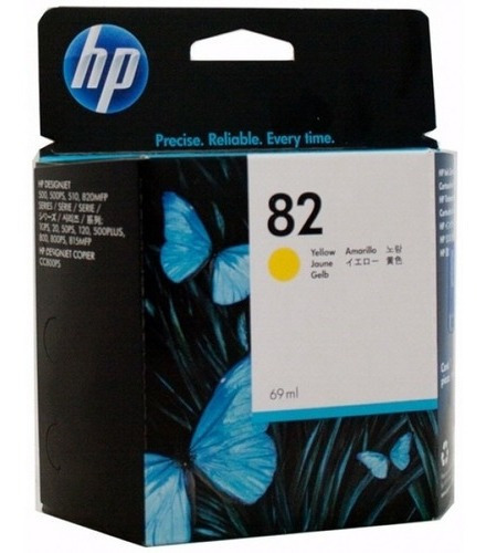 Cartucho De Tinta Hp 82 Yellow 69ml C4913a New!!