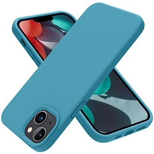 Funda Para iPhone 14 2022 Y 13 Estilo Azul Celeste Silicona