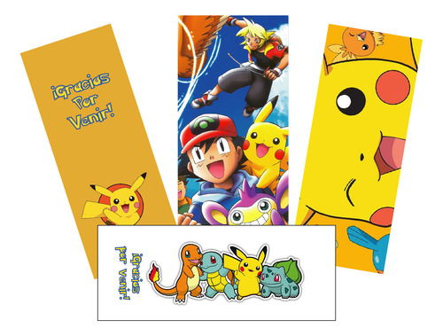 Tarjetas Para Souvenirs X15u Pokemon Mario Bros Demon Slayer