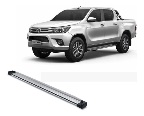 Estribos Planos Aluminio Hilux Revo 2016=