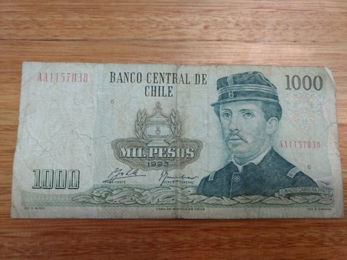 Billete 1000 Pesos Chilenos 1993