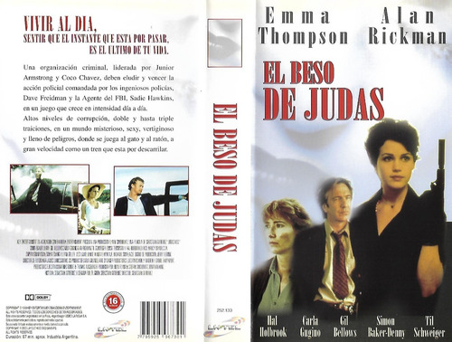 El Beso De Judas Vhs Carla Gugino Emma Thompson