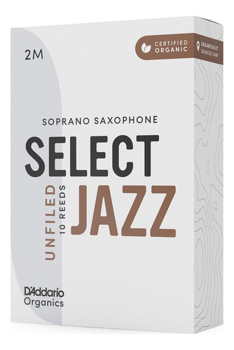 Palheta Sax Soprano 2m (10) Daddario Organic Select Jazz
