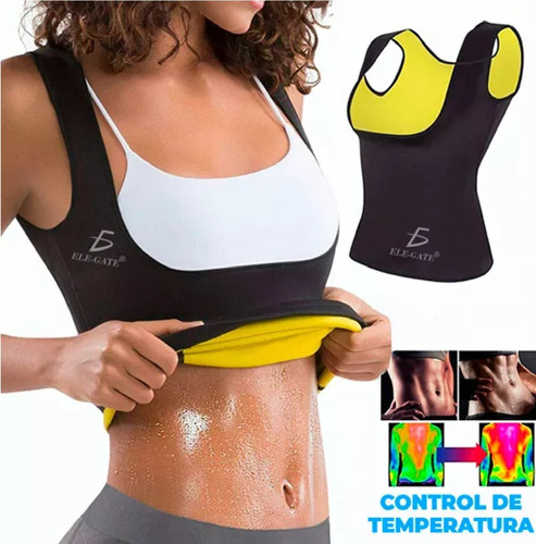 Faja Reductora Chaleco Neopreno Cinturilla Gym Fit  Ele-gate