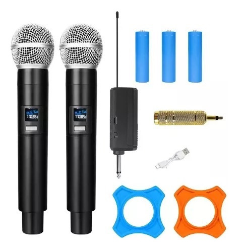 Micrófono Pack De 2 Inalambrico Para Karaoke M2ic 