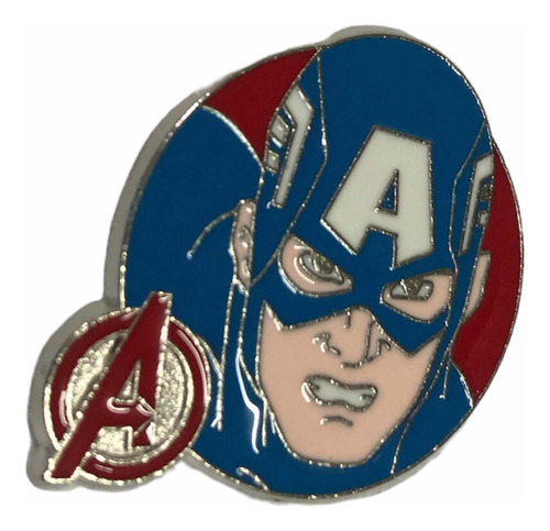 Pin Disney Capitàn America Personaje  Marvel Original Metal