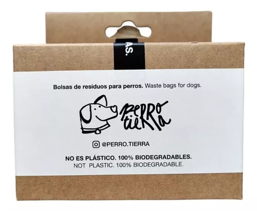 Caja Bolsas Sanitarias Perro Tierra 100% Biodegradables 75 U