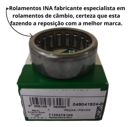Rolamento Cãmbio Eixo Piloto Onix Prisma Celta Astra Agile