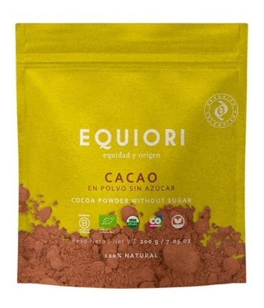 Cacao En Polvo Orgánico Certificado Sin A - g a $88