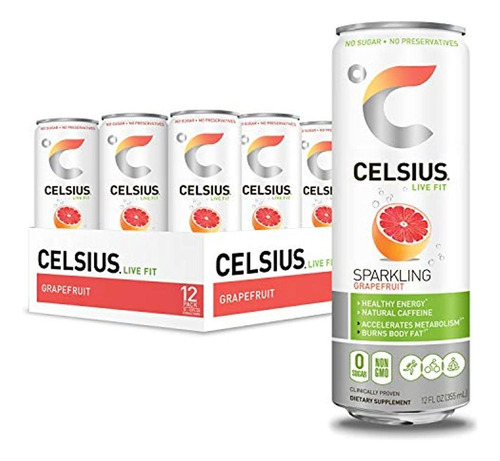 Celsius - Bebida Espumante De Pepino Y Lima Endulzada C