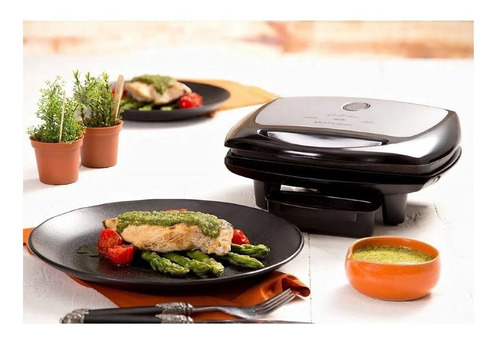 Super Grill Inox 127v / Coletor De Gordura E Chapa Ajustavel