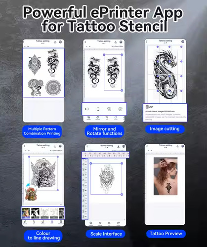 Impressora Aimo Tatuagem Bluetooth Windows Ios Android