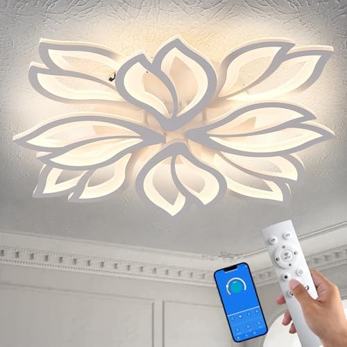 Lámpara De Techo Led Moderna Regulable, Lámpara De Techo De