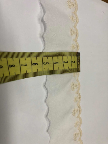 Imagen 2 de 3 de Feston Para Tunicas Blanco Hilo Crudo 4.9 Cm Ancho X 13.6 M