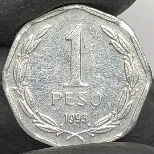 Chile 1 Peso 1993 Antigua Moneda Colección Numismática (Usado)
