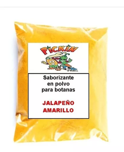 1 Kg Polvo Sabor Jalapeño Amarillo Palomitas Pickin