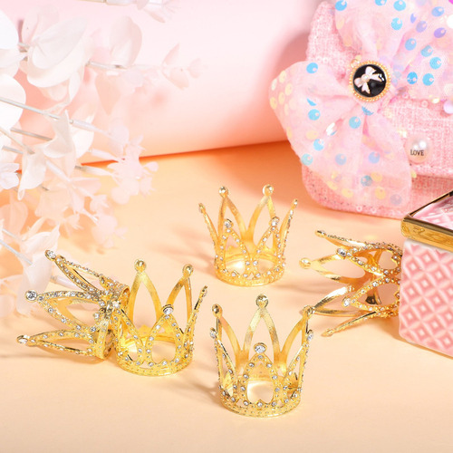 Bh Paquete 10piezas Mini Corona Pastel Princesa Fiesta