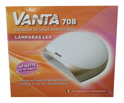 Cabina Led Uñas Profesional Vanta 708 68 Watts Timer Sensor