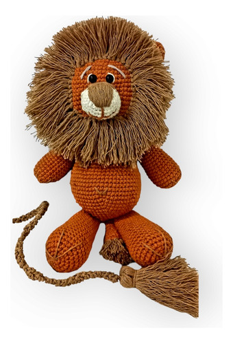 Muñeco De Apego Tejido A Crochet León Bebés