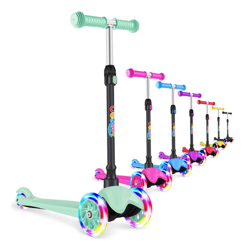 Patinete 3 Ruedas Para Niños 2 A 6 Años Verde Menta