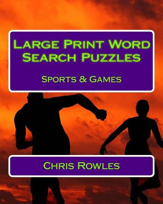 Libro Large Print Word Search Puzzles Sports & Games - Ro...