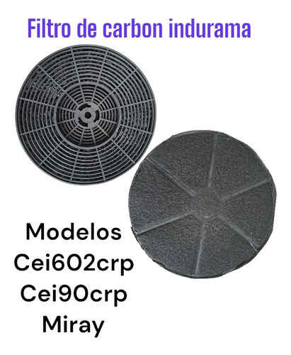 2 Filtros De Carbon Para Campana Indurama