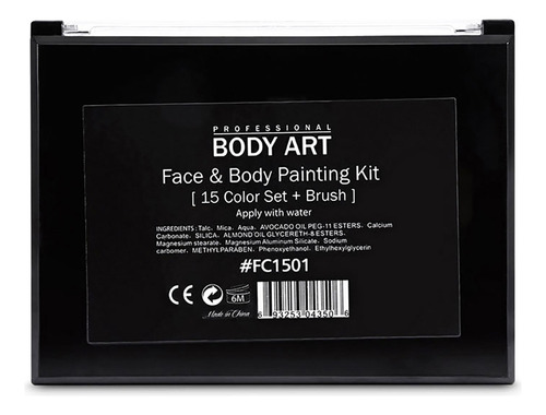 Kit De Pintura Facial Com Cores Party Face & Body Paint Cosp