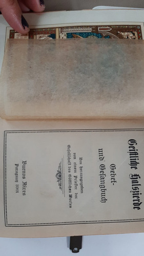 Geistliche Halszierde: Gebet Und Gesangbuch - 1922, Gotico (Usado)