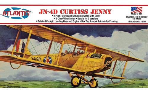 Kit Para Montar Curtiss Jenny Jn-4 Airplane - 1/48 Atlantis