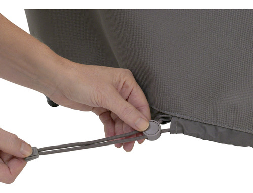 Funda Para Mesa Lateral U Otomana Rectangular Gris Topo L