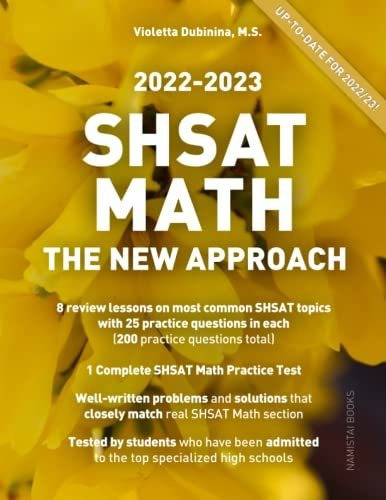 Book : Shsat Math The New Approach (practice Math Tests For