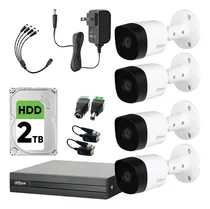 Comprar Kit Videovigilancia Cronos 4 Cámaras Dahua Bala B1a11 1mp + Hdd 2tb + Baluns + Accesorios - Kit Cctv Kitxvr1b04-4sc-2tb (dvr Dahua Xvr1b04-i Circuito Cerrado)