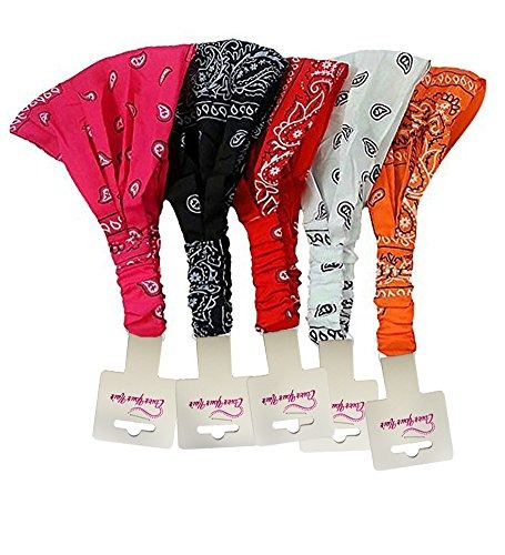 5 Pañuelo Surtido Con Estampado De Paisley De Coveryourhair.