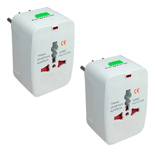 Kit de adaptadores de enchufe, 2 unidades, Cancún, México, Punta Cana, Caribe